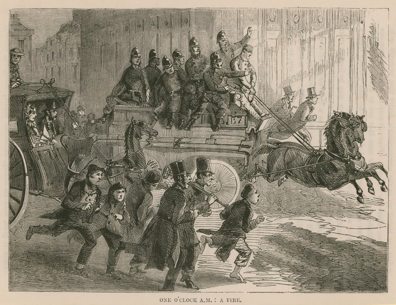 A Fire in London by English School