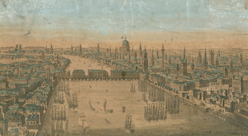 A General View of Sailing Craft on the Waters of the River Thames by English School