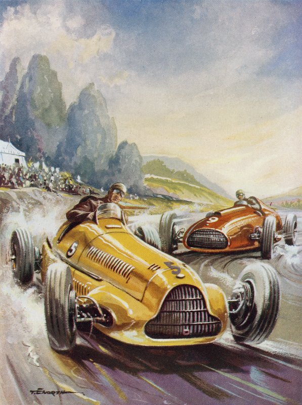 A hair-raising moment in a motor race by English School