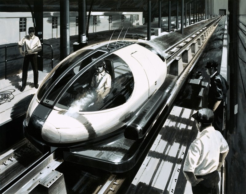 A maglev test vehicle in Japan by English School