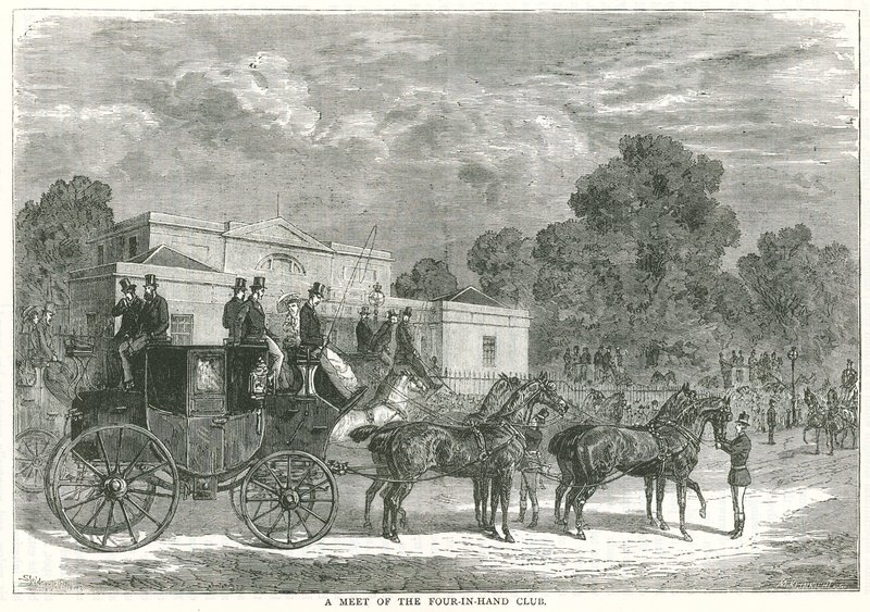 A Meet of the Four-in-Hand Club by English School