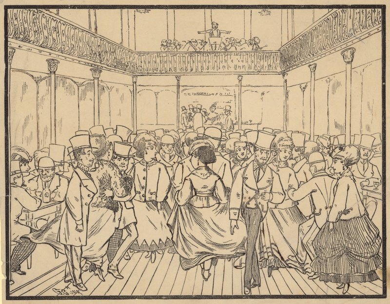 A Night Out at a Dance by English School