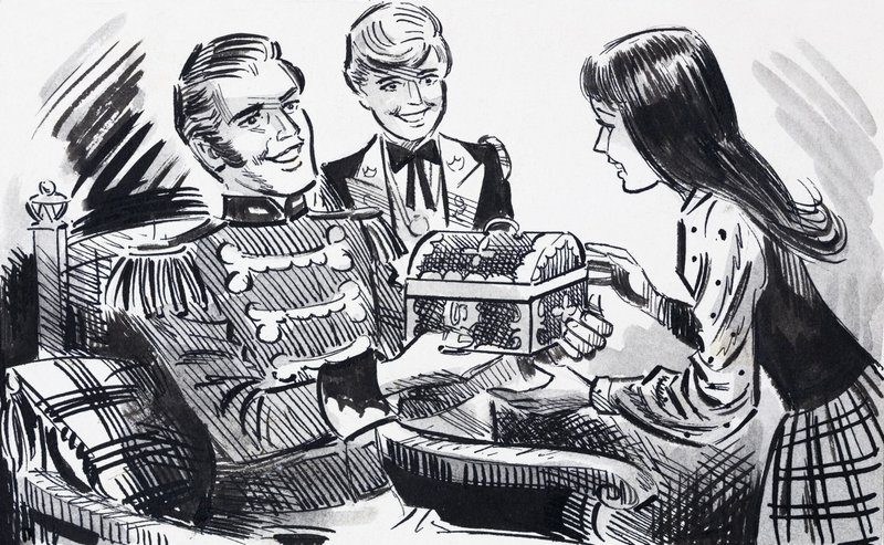 A Present from a Soldier by English School
