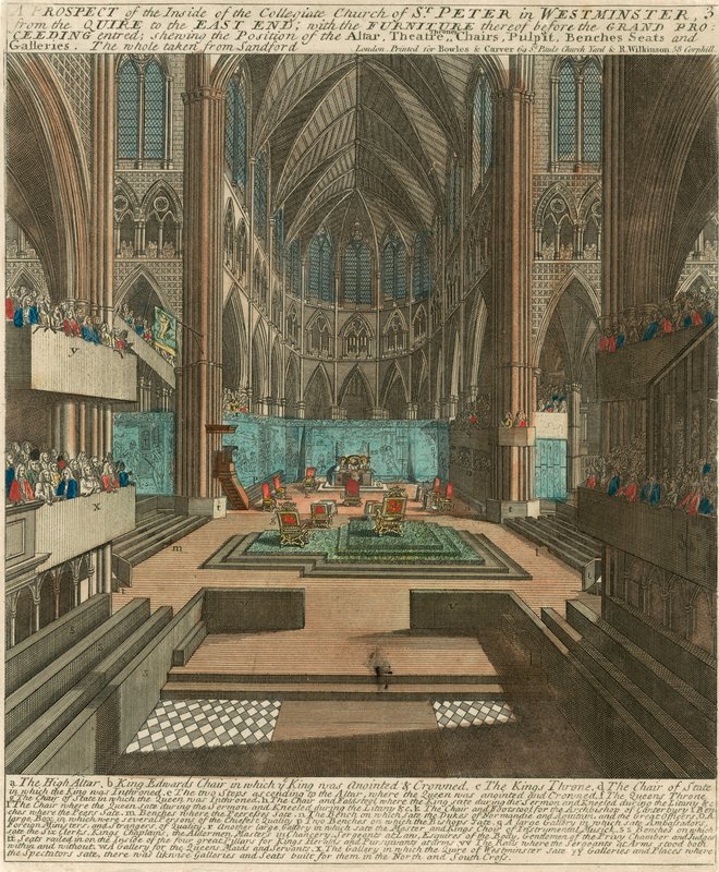 Inside of the Collegiate Church of St Peter in Westminster (Westminster Abbey) by English School