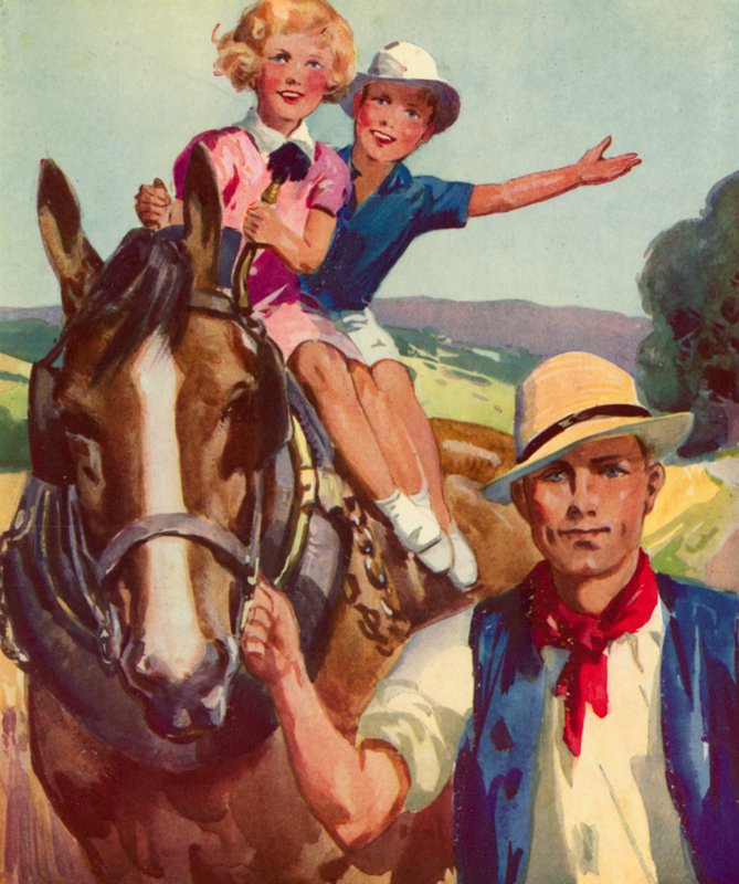 A Ride Home on Old Dobbin by English School
