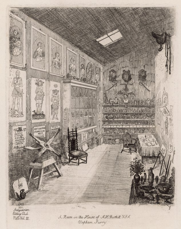 A Room in the House of A H Burkitt, Clapham, Surrey by English School