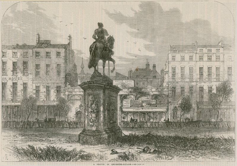 A sketch in Leicester Square, London by English School