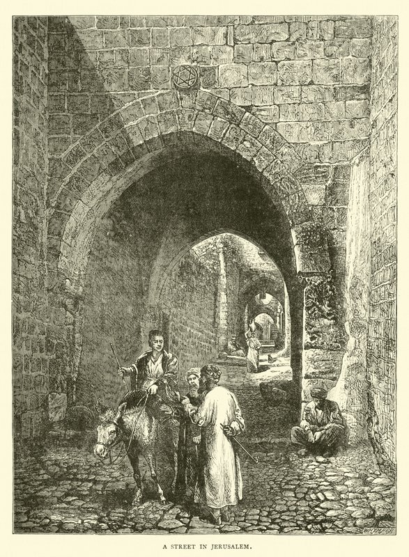 A Street in Jerusalem by English School