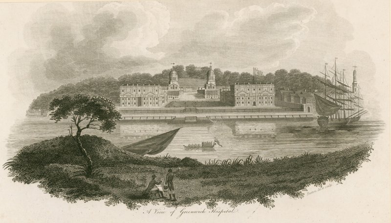 A view of Greenwich Hospital, London by English School