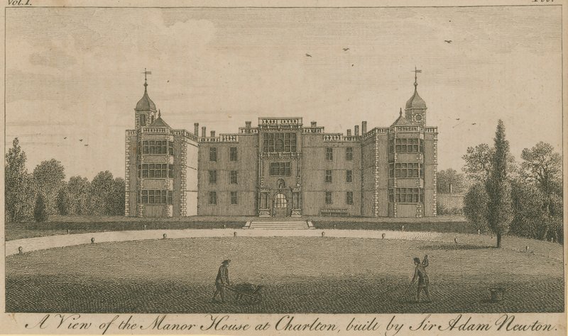 A View of the Manor House at Charlton, Built by Sir Adam Newton by English School