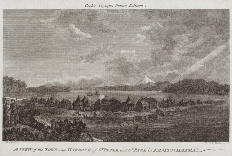 A View of the Town and Harbour of St Peter and St Paul in Kamtschatka by English School