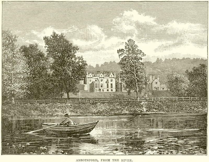 Abbotsford, from the River by English School
