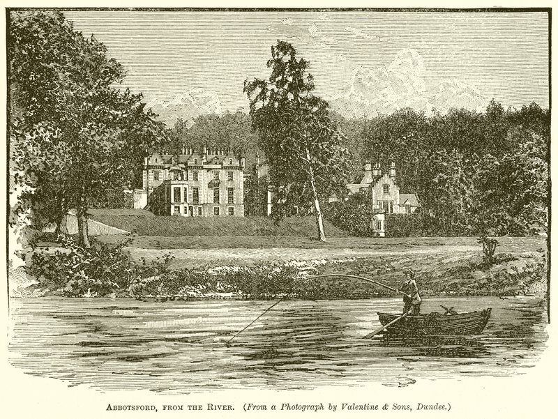 Abbotsford, from the River by English School