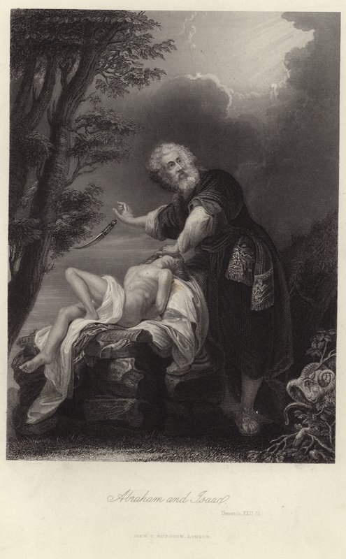 Abraham and Isaac by English School