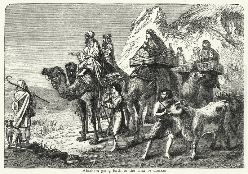 Abraham Going Forth to the Land of Canaan by English School