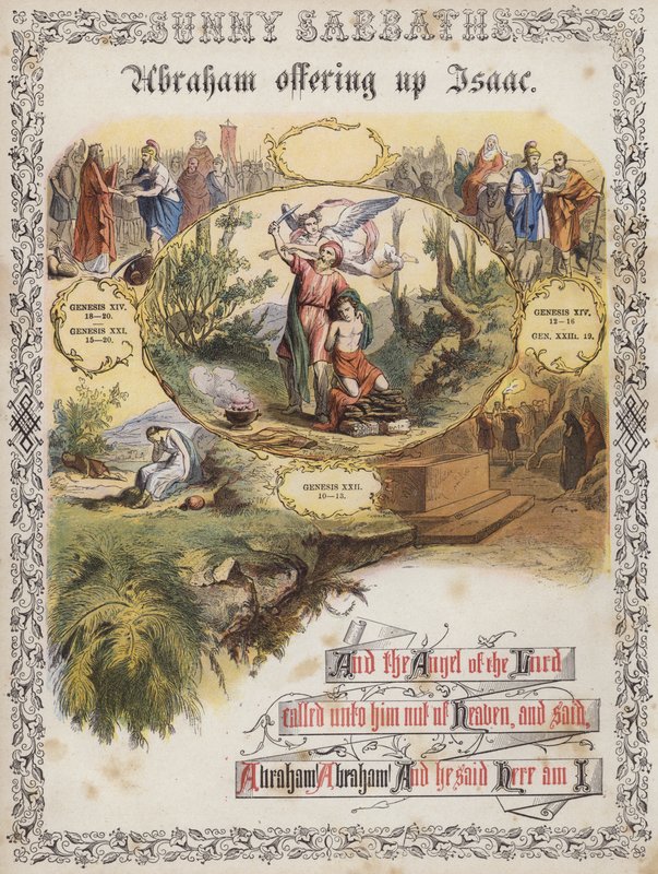 Abraham offering up Isaac by English School