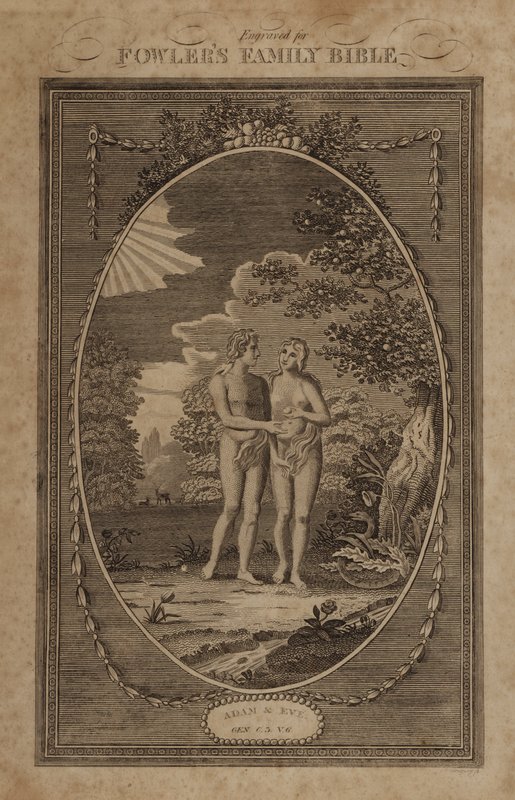 Adam and Eve, Genesis, Chapter 3, Verse 6 by English School