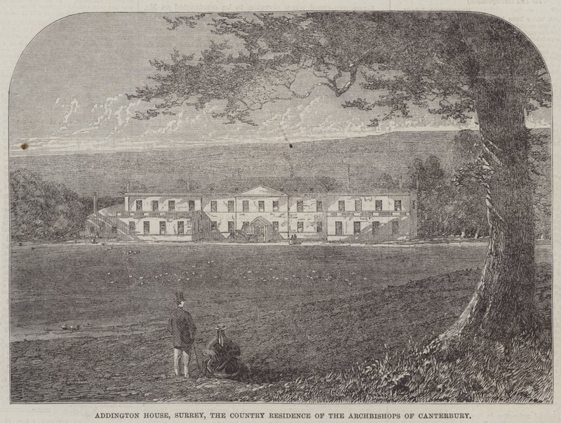 Addington House, Surrey, the Country Residence of the Archbishops of Canterbury by English School