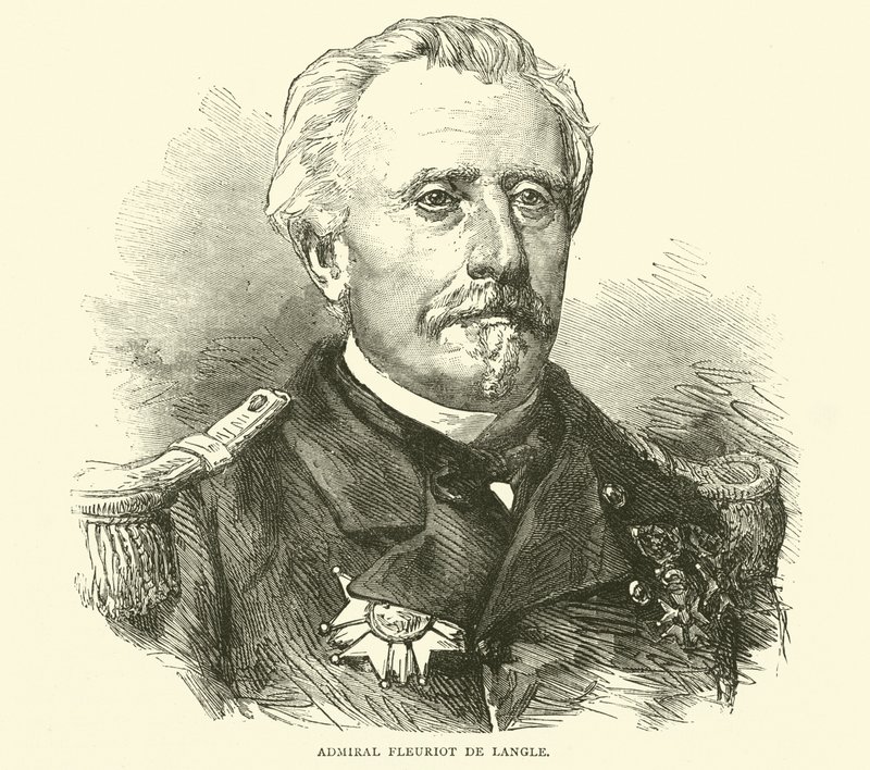 Admiral Fleuriot de Langle, November 1870 by English School