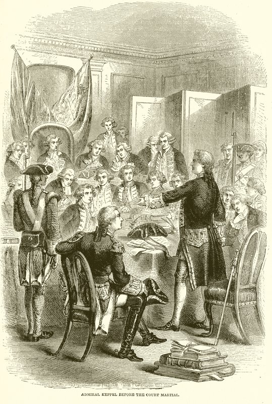 Admiral Keppel Before the Court Martial by English School