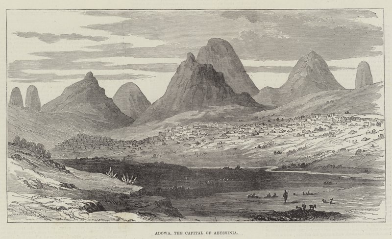 Adowa, the Capital of Abyssinia by English School