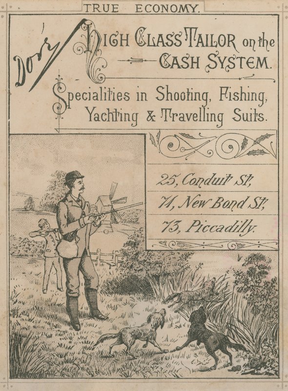 Advert for Dore, High Class Tailor by English School