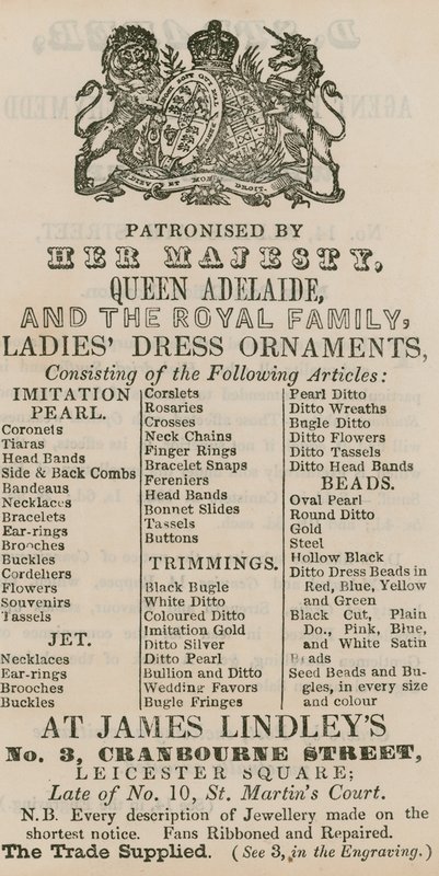 Advert for James Lindley