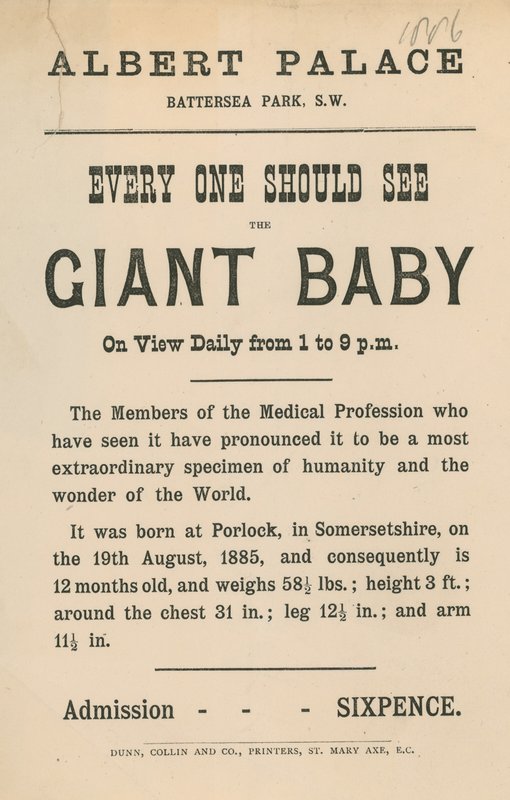 Advert for the Albert Palace, Battersea Park, London by English School