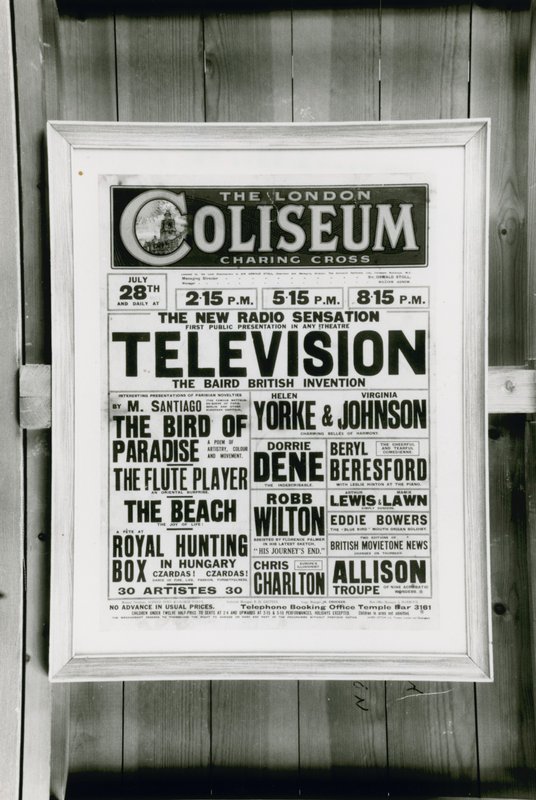 Advert for the new radio sensation: television by English School