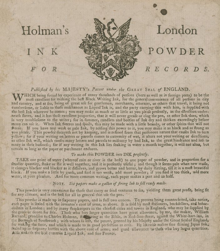 Advertisement for Holman