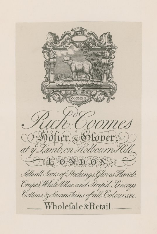 Advertisement for Richard Coomes by English School