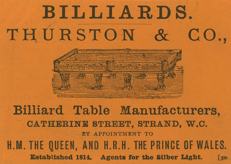 Advertisement for Thurston & Co by English School