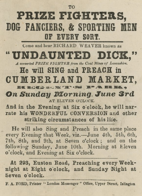 Advertising Undaunted Dick by English School
