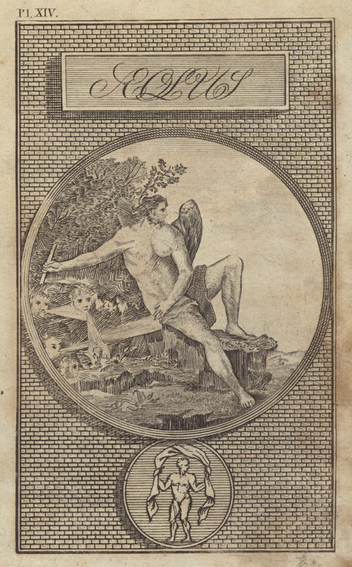 Aeolus, ancient Roman god of the winds by English School