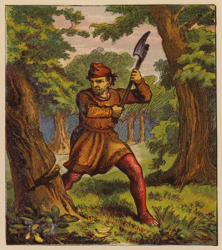 Aesop’s Fables: The Trees and the Axe by English School