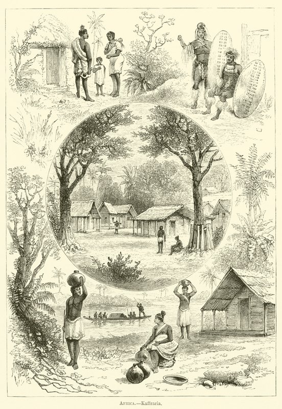 Africa, Kaffraria by English School