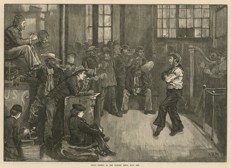 After dinner at the Sailors Home, East End, London by English School
