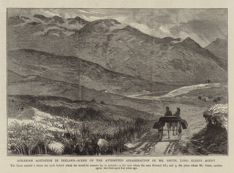 Agrarian Agitation in Ireland, Scene of the Attempted Assassination of Mr Smith, Lord Sligo