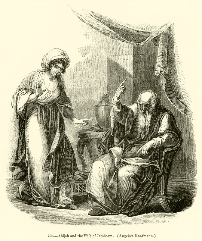 Ahijah and the Wife of Jeroboam, Angelica Kaufmann by English School