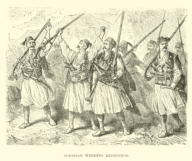 Albanian Wedding Rejoicings by English School
