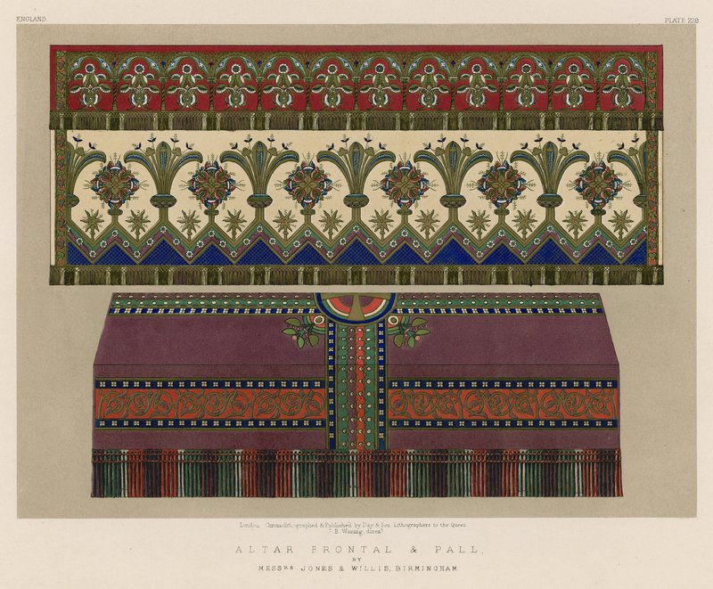 Altar Frontal and Pall by English School