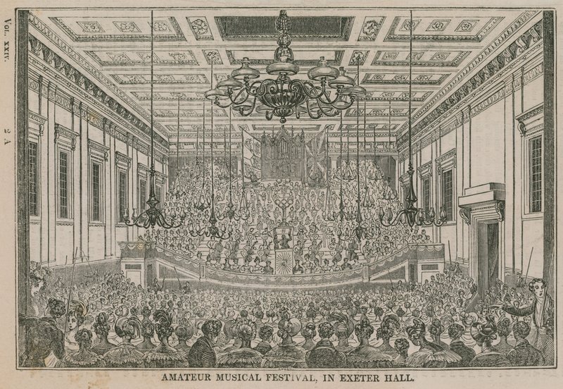 Amateur Musical Festival in Exeter Hall by English School