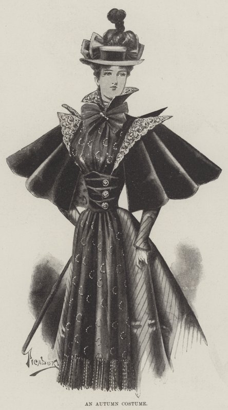 An Autumn Costume by English School