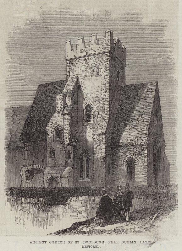 Ancient Church of St Doulough, near Dublin, lately restored by English School