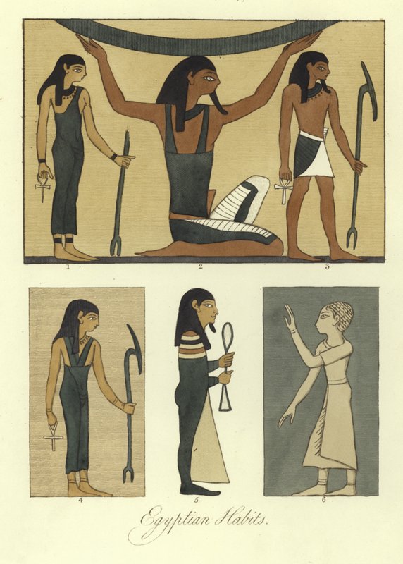 Ancient Egyptian Costumes by English School