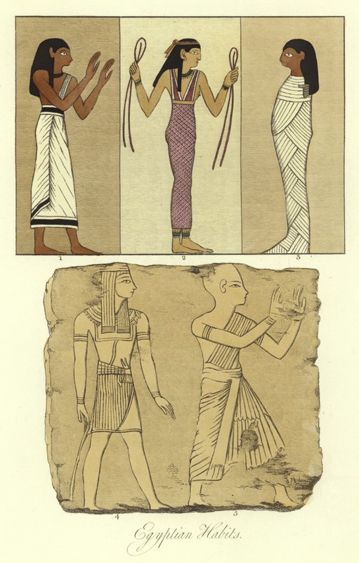 Ancient Egyptian Costumes by English School