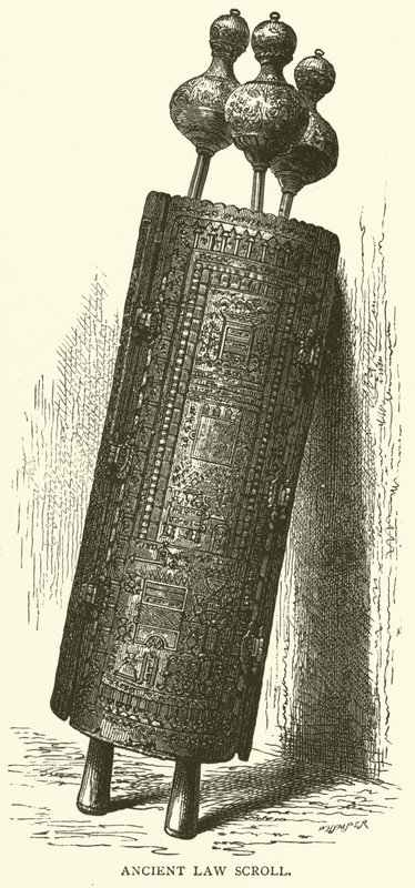 Ancient Law Scroll by English School