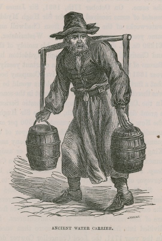 Ancient Water Carrier by English School