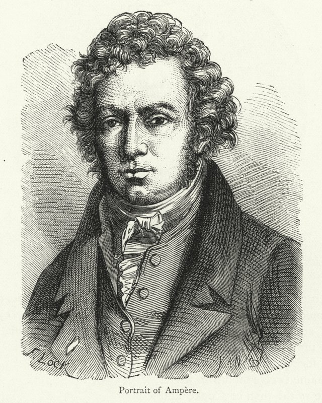 Andre-Marie Ampere, French Physicist and Pioneer in the Field of Electromagnetism by English School