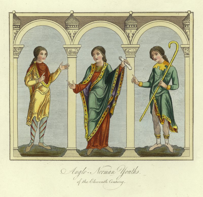Anglo-Norman youths of the 11th Century by English School